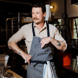 The Railroad Stripe Denim Utility Apron