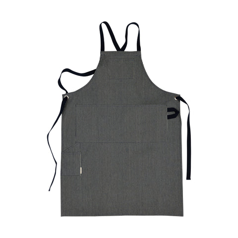 The Railroad Stripe Denim Utility Apron
